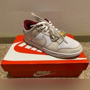 Nike White/Cream Dunk Low
